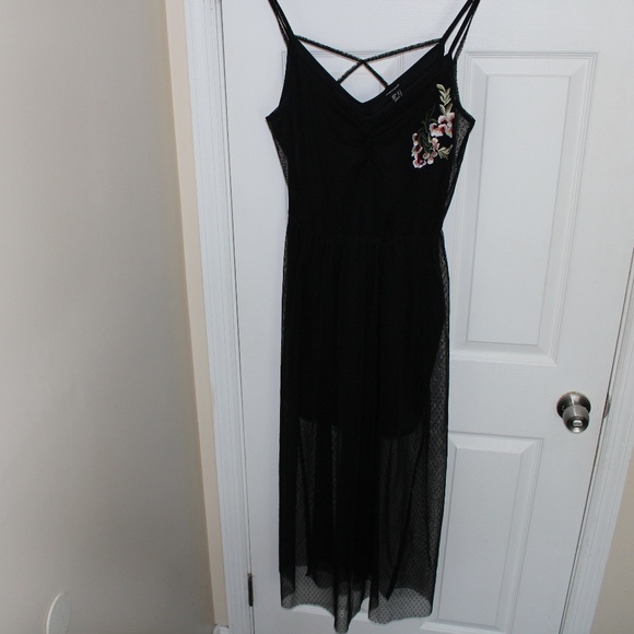 Atmosphere Dresses & Skirts - Black spaghetti strap sheer dress